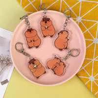 Porte-clés en acrylique Nezha Naohai Marmotte Mignonne, Tendance Internet, Pendentif Amusant et Adorable, Décoration à suspendre pour sac à dos, Personnalisation