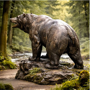 Scultura di Orso in Bronzo su Misura Basata su Immagini Fornite, per Decorazione Esterna in Centro Commerciale. - Product Image 3
