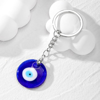 Turc Evil Eye Amulette Porte-clés Pendentif Oeil Bleu Porte-clés Protecteur Talisman Usine Verre de Turkiye Porte-clés de Turquie