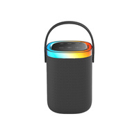 Barre de son portable extérieure anti-poussière avec poignée en caoutchouc et éclairage RVB arc-en-ciel pour haut-parleur V5.3 et subwoofer de fête