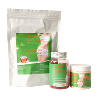 100% pilules à base de plantes et gommes crème ensemble de perte de poids produits Moringa 7 jours de désintoxication plat Bdoy ventre minceur thé