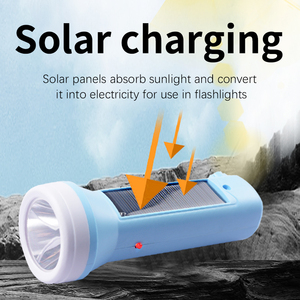 Lampe torche solaire, éclairage puissant, lampe torche portable multifonction pour l'extérieur et la maison, petite lampe torche - Product Image 4