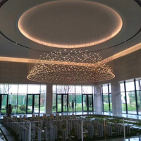 Lustre LED moderne personnalisé en acrylique pour le département des ventes, les hôtels, les villas, les salons, les restaurants, les halls