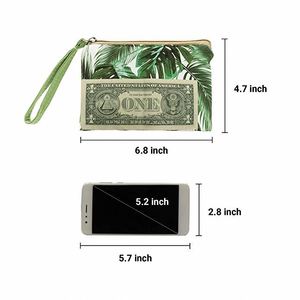 Coin Purse Cosmetic Makeup Bag Cell Phone Purse Pouch with Wrist Strap Ladies Bags Handbag - Product Image 3