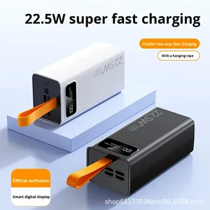 พาวเวอร์แบงค์พลาสติกแบบชาร์จเร็วพิเศษ 22.5W ข้ามพรมแดนรุ่นใหม่ ความจุขนาดใหญ่พิเศษ <span class=keywords><strong>50000</strong></span> มิลลิแอมป์ แบตเตอรี่ลิเธียมโพลิเมอร์ พร้อมช่องเสียบไมโครยูเอสบี - Product Image 4