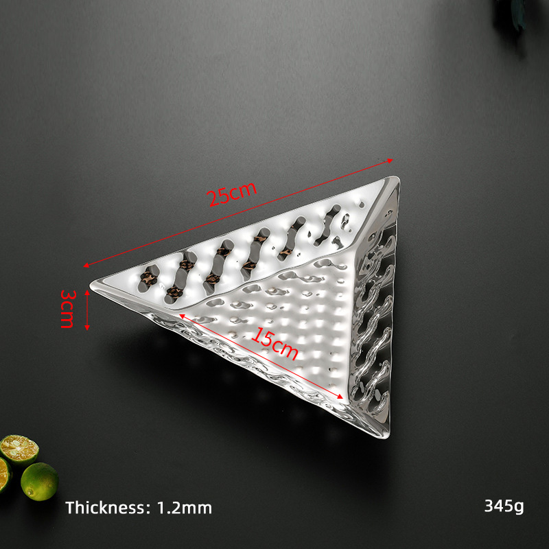 25*3 CM Triangular Silver