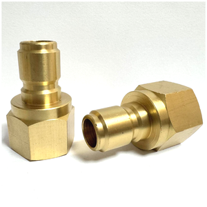 Raccords rapides de 1/4 pouces <span class=keywords><strong>en</strong></span> laiton massif filetage de <span class=keywords><strong>tuyau</strong></span> d'<span class=keywords><strong>arrosage</strong></span> adaptateur de nettoyeur haute pression <span class=keywords><strong>raccord</strong></span> de <span class=keywords><strong>tuyau</strong></span> de nettoyeur haute pression <span class=keywords><strong>pour</strong></span> <span class=keywords><strong>tuyau</strong></span> - Product Image 1