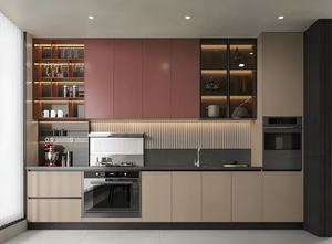 <strong>Small</strong> <strong>Kitchen</strong> <strong>Cabinets</strong> Set With Sink&amp;Faucet Melamine <strong>Kitchen</strong> <strong>Cabinet</strong> Supplier Matte Lacquer Modern <strong>Kitchen</strong> <strong>Cabinets</strong> - Product Image 4