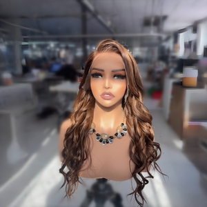 הנמכר ביותר במפעל-עשה remy שיער פאות hd תחרה קדמי רופף גל אירופאי שיער פאה 22 ס "מ מוכן ספינה - Product Image 2