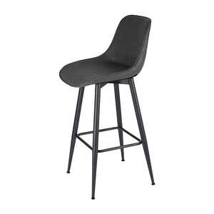 Tabouret <span class=keywords><strong>de</strong></span> <span class=keywords><strong>bar</strong></span> rembourré en PU, <span class=keywords><strong>chaise</strong></span> <span class=keywords><strong>de</strong></span> <span class=keywords><strong>bar</strong></span> avec cadre en fer <span class=keywords><strong>noir</strong></span> thermolaqué et repose-pieds pour <span class=keywords><strong>bar</strong></span>, café, restaurant, tabouret <span class=keywords><strong>de</strong></span> comptoir - Product Image 3
