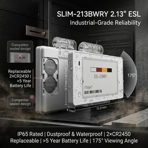 Étiquette de prix numérique électronique TOCVUE SLIM-213BWRY 2,13 pouces BWRY 4 couleurs, étiquette de prix numérique E-Ink pour la vente au détail, les supermarchés et les épiceries - Product Image 1