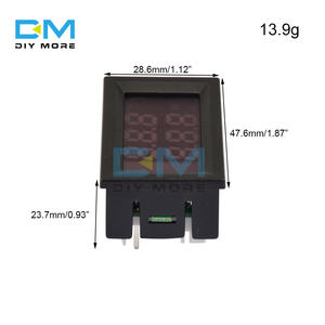 Medidor de Voltaje, Corriente y Potencia de CC 5V-30V, Rojo y Azul, 10A, Pantalla LED, Voltímetro <span class=keywords><strong>Digital</strong></span>, Amperímetro, Resistencia de Derivación Integrada, Prueba de CC 0V-100V - Product Image 6