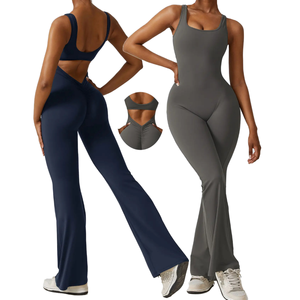 Body Deportivo de Secado Rápido Estilo Europeo Americano, Ropa de Yoga Ajustada con Efecto Levanta Glúteos y Control Abdominal - Product Image 1