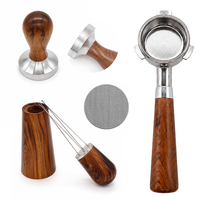 Kit d'accessoires pour expresso magnétique WDT avec tamper et porte-filtre de 51/53/58 mm de haute qualité et logo personnalisé