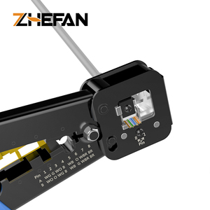 Herramienta de prensado de Cable de red ZHEFAN, Cable de alicates de uso múltiple para conector Rj11 Rj12 Rj45 - Product Image 5