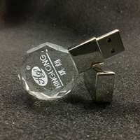 Logo Kustom LED Persegi Panjang, Flash Drive 8Gb 16Gb 32Gb dengan Lampu untuk Hadiah Bisnis