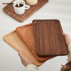 Plateaux de service rectangulaires et ovales en <span class=keywords><strong>bois</strong></span> d'acacia et de noyer naturels faits à la main en gros - Product Image 1