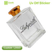 Étiquettes en cristal UV DTF écologiques Goode pour un emballage de produits durable, transferts personnalisés à frotter sur les supports en plastique, bois, céramique