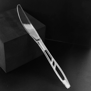 Hot bán nhựa dùng một lần dao kéo Flatware <span class=keywords><strong>Set</strong></span> bao gồm thìa dĩa dao và khăn ăn cho các bên - Product Image 6