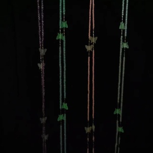 Kingcome สร้อยคล้องเอวเอวสตรีมาใหม่สีสันสดใสลูกปัดคริสตัลผีเสื้อปรับได้ของขวัญท้อง - Product Image 3