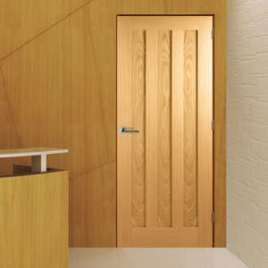 Puertas de Entrada de Madera Sólida con Clasificación de Resistencia al Fuego de 3 Horas para Interiores de Hoteles, con Marco de Acero y Madera - Product Image 4