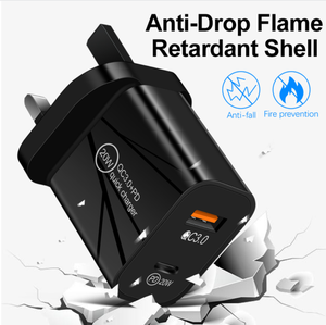 Adaptateur de charge rapide intelligent à double port prix usine 20W PD QC3.0 Type C <span class=keywords><strong>chargeur</strong></span> rapide pour Samsung EU US UK Plug - Product Image 5