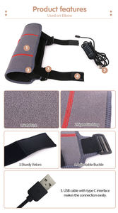 Fascia Riscaldante USB per Gomito, Sollievo dal Dolore Articolare, <span class=keywords><strong>Prodotti</strong></span> Innovativi, Cuscinetto Riscaldante, Forniture per Terapia Riabilitativa - Product Image 6