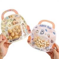 Sachet Doypack Personnalisé à Forme Spéciale avec Fenêtre et Poignée pour Emballage de Snacks, Bonbons, Noix et Aliments