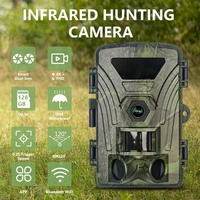 Caméra d'action infrarouge 8K Wi-Fi Modèle PR802W Surveillance extérieure Surveillance de la faune Enregistrement jour/nuit Photo Vidéo