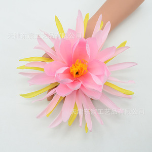 Fleur artificielle Dongchen Crafts, type Epiphyllum, 21 cm, en soie, pour décoration de mariage, décoration intérieure, accessoires pour la fabrication de lanternes - Product Image 2