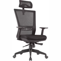 Kabel Swivel Tilt Control Oficina De Silla Chaise ergonomique de bureau haute en maille