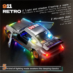 Aijh Kim Loại <span class=keywords><strong>1</strong></span>:43 Con Quay <span class=keywords><strong>RC</strong></span> Trôi Xe 2.4G Đầy Đủ Quy Mô Với Ánh Sáng Rtr Xe Đôi Cửa 4WD Điều Khiển Từ Xa Xe Mô Hình Đồ Chơi - Product Image 4