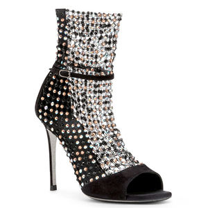 Sandali con Cristalli Luccicanti Economici <span class=keywords><strong>Scarpe</strong></span> da <span class=keywords><strong>Donna</strong></span> Brillanti con Tacco Alto di Qualità - Product Image 1