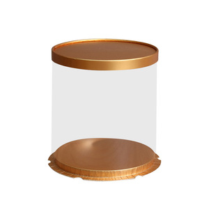 Wholesale Factory Price Tall 12inch Clear Plastic Round Cake Bakery Package Box