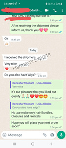 ธรรมชาติดิบวัดอินเดียผมรวมกลุ่มสานเวอร์จินลูกไม้ปิดหน้าผากกับบราซิลมนุษย์ผม613การรวมกลุ่ม - Product Image 4