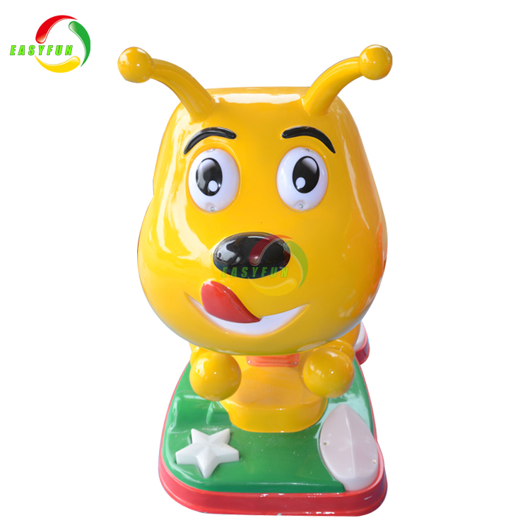 Lovely Bee Appearance Coin Operated Swing Kiddie Ride Game Machine