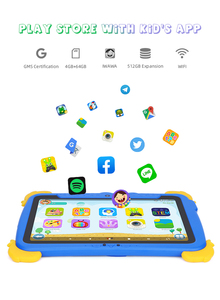 แท็บเล็ตเด็ก C Idea 10.1 นิ้ว ระบบ Android 16 รองรับ Wi-Fi หน้าจอ FHD แบบ Capacitive ทนทานต่อการตกกระแทก เหมาะสำหรับเด็ก ดีไซน์ไดโนเสาร์สีน้ำเงิน - Product Image 3