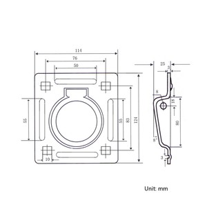 Lõm gắn Trailer D-Ring Tie xuống lashing rèn D Vòng lashing điểm duy nhất tuôn ra gắn D Vòng - Product Image 4