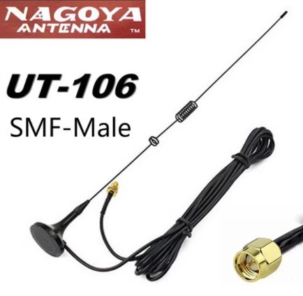 UT-106UV Car Antenna Dual Band Vhf Uhf Two Way Radio Walkie Talkie Male Sma-m Antenna for Wouxun TYT Vertex Yaesu Vx-6r