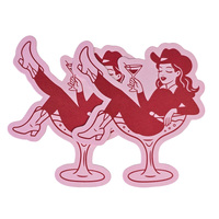Nouvel Arrivage – Ensemble d'Invitations de Mariage en Papier Découpé sur Mesure, Thème Cowgirl Western Rose Vif, Cartes RSVP Incluses, Idéal pour Douche Nuptiale