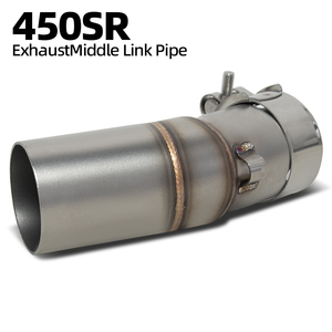Tubo de Escape 450NK para <span class=keywords><strong>CFMOTO</strong></span> 450SS 450SR <span class=keywords><strong>450</strong></span> <span class=keywords><strong>SR</strong></span>/SS/NK 2022-2026, Kit de Escape para Motocicleta, Tubo Adaptador de 51 mm - Product Image 1