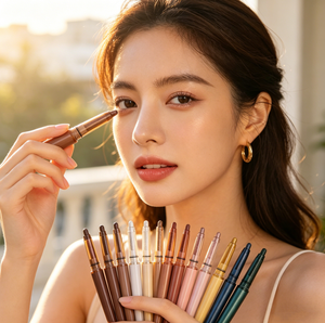Fábrica OEM ODM, Sombra de Ojos en Barra con Brillo Personalizada, Cosméticos al por Mayor, Marca Privada, Sombra de Ojos en Barra Brillante a Prueba de Agua - Product Image 1