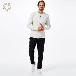Maglia Henley Termica da <span class=keywords><strong>Uomo</strong></span> in Maglia Waffle Sostenibile <span class=keywords><strong>a</strong></span> Maniche Lunghe - Product Image 2