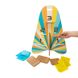 <span class=keywords><strong>Jeux</strong></span> de lancer de sacs de haricots en bois vertical pour enfants et adultes, utilisation en extérieur et en intérieur - Product Image 3