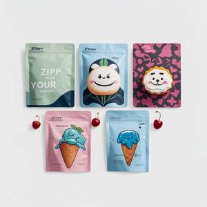 Sacs en plastique mylar anti-odeur découpés à l'emporte-pièce personnalisés 3.5 pour l'emballage d'aliments pour bébés et animaux de compagnie Ziplock avec fermeture éclair - Product Image 6