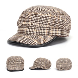 Women's Quality Vintage Beret Hat Fashionable Octagonal <b>Design</b> Spring Casual Adults' New Collection Wholesale Plain Berets - Product Image 3