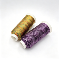 Fil à broder en polyester 100% mercerisé violet dégradé 150D/2 haute ténacité écologique durable pour le tricot à la main