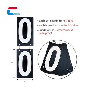 บัตรหมายเลขแบบฝาพับดิจิตอลสำหรับเคาน์เตอร์บัตรพลาสติกพีวีซีออกแบบได้ตามต้องการ - Product Image 3