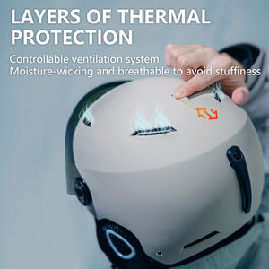 स को मंजूरी दी गई वयस्क महिला पुरुष कस्टम अच्छा डिजाइन स्की स्नोबोर्ड बर्फ हेलमेट स्की हेलमेट स्की हेलमेट स्की हेलमेट - Product Image 5