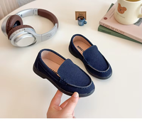 Mocassins unisexes personnalisés pour enfants, chaussures habillées souples antidérapantes, décontractées, en PU avec semelle extérieure en EVA, pour tout-petits et grands enfants, collection automne